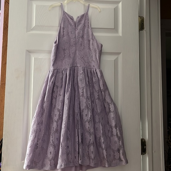 AQUA WOMEN DRESS COLOR LAVENDER SIZE XS IN EXCELLENT CONDITION - Picture 4 of 4